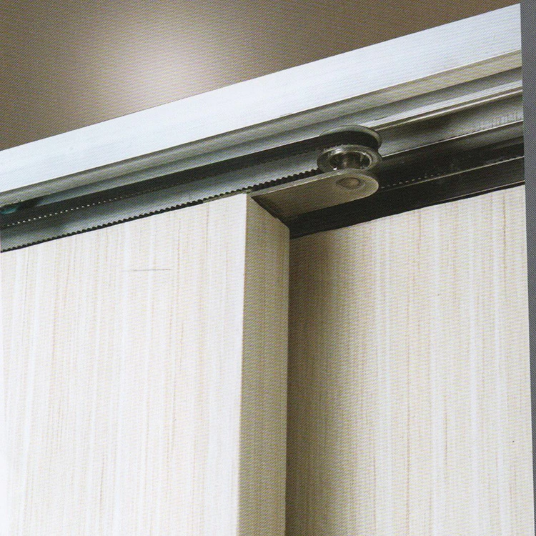 Stainless Steel Horizontal Blinds Sliding Buffer Self-Closing Overlapping Wooden Doors Hardware